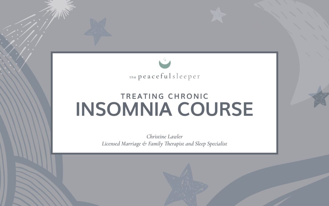 Adult Insomnia Video Course