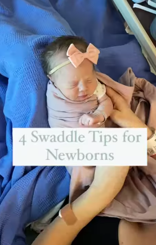 Instagram reel on swaddle tips |The Peaceful Sleeper