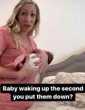 Instagram reel on transferring baby to crib |The Peaceful Sleeper