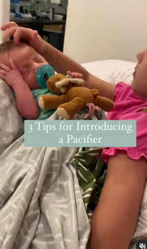 Introducing a pacifier Instagram Reel |The Peaceful Sleeper