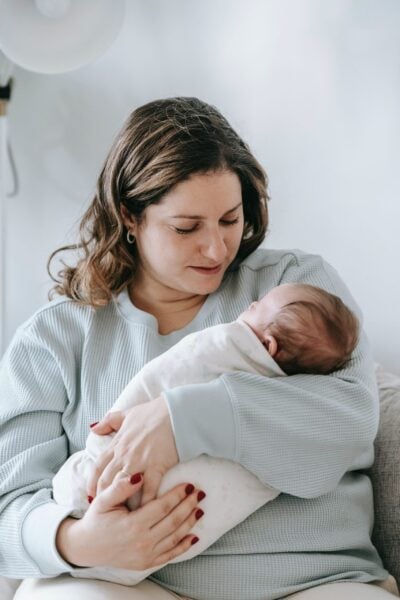 newborn napping in swaddle |The Peaceful Sleeper