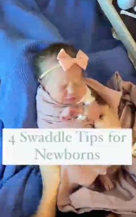 Tips for swaddling your newborn |The Peaceful Sleeper