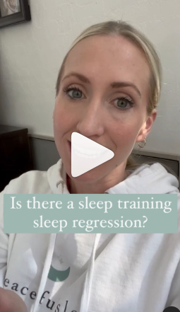 Sleep training regression Instagram Reel |The Peaceful Sleeper