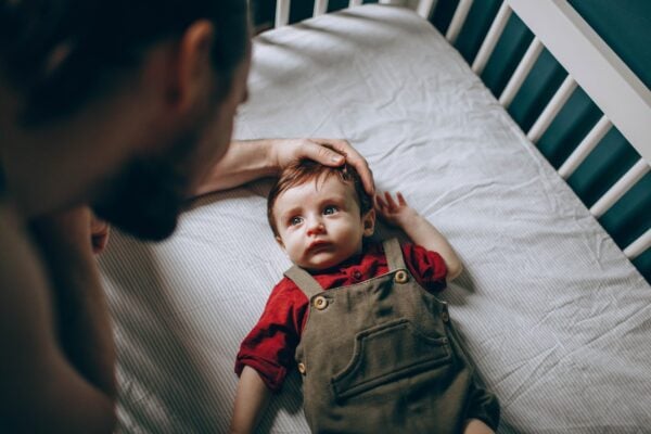 Baby learning to nap with help from a parent |The Peaceful Sleeper