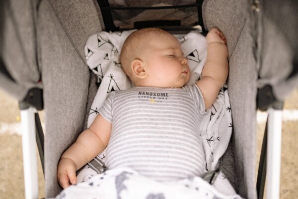 Baby napping on the go |The Peaceful Sleeper