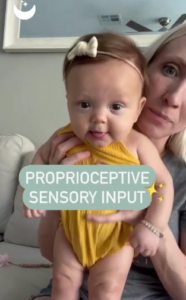 Proprioceptive input Instagram Reel |The Peaceful Sleeper