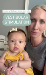 Vestibular Stimulation Instagram Reel |The Peaceful Sleeper
