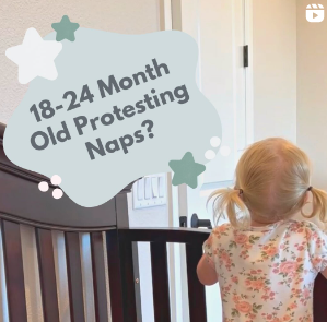 18 month old protesting naps Instagram Reel |The Peaceful Sleeper