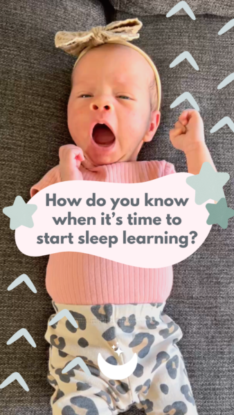 When to Start Sleep Learning Instagram Reel | The Peaceful Sleeper