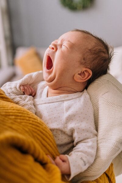 baby about to be swaddled | The Peaceful Sleeper