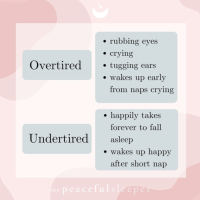 Overtired vs. Undertired | The Peaceful Sleeper