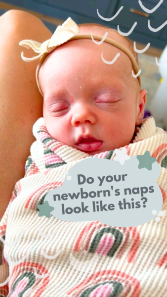 Do your newborn's naps look like this? On Instagram | The Peaceful Sleeper