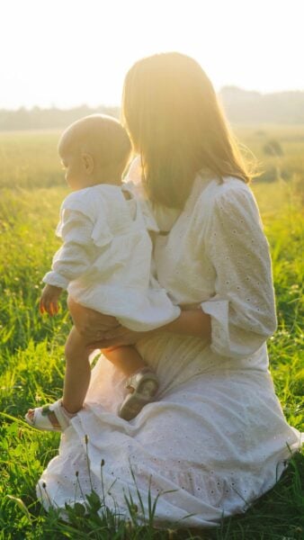 Mom and Baby Outside | The Peaceful Sleeper