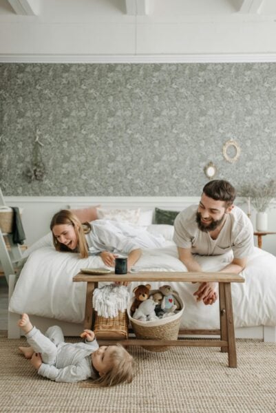 Mom and Dad and Baby Playing | The Peaceful Sleeper