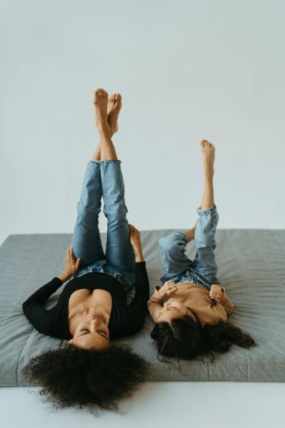 Mom and Child on Bed | The Peaceful Sleeper