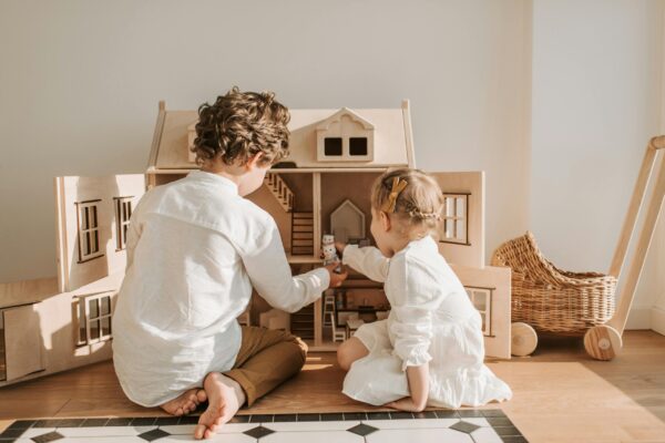 Children Playing with Doll House | The Peaceful Sleeper